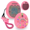 Silicone Cover Case With Finger Lanyard  for Tamagotchi Pix Pink Purple Blue Green