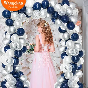 

Birthday Latex Balloons Ink Blue and The Clear Transparent Stars Balloon Birthday Party Helium Air Balls Wedding Decoration