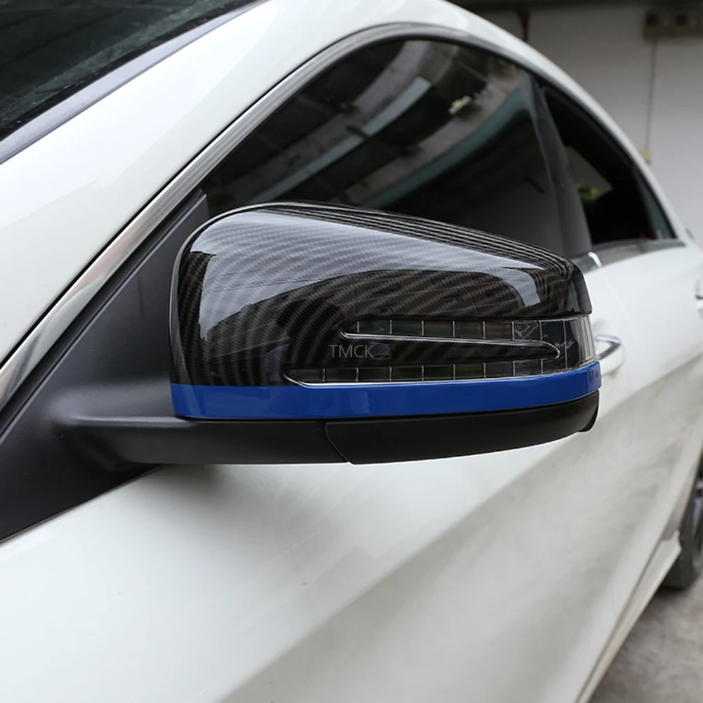 Car Accessories Side Rearview Mirror Cap Cover Trim Sticker For Mercedes Benz A B C E S CLA GLK GLA CLS W176 W204 W212 W221 W218
