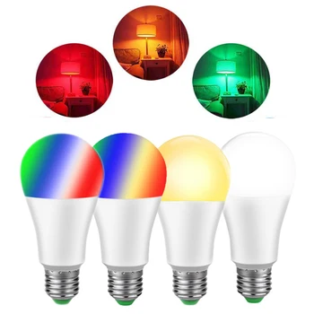 

WiFi Smart Led Light Bulb E27/B22 Led Lamp 15W Dimmable RGBW Indoor Lights For Alexa And Google Assistant Smart Home Decoration
