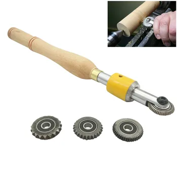 

Texture Wood Turning Tool Thread Sprail Wood Turning Tool Texturing and Spiralling System Woodworking Tools New