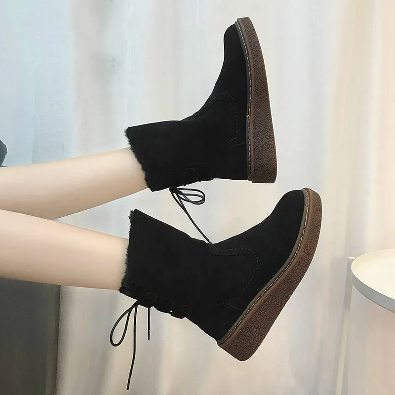 LZJ/Лидер продаж; зимняя кожаная теплая зимняя обувь; женские ботинки; бархатная женская обувь с Плюшевым Мехом; ботинки; высокие сапоги; Zapatos De Mujer