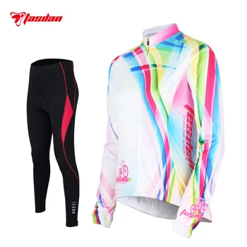 

Women's Long Sleeve Cycling Jersey Sets Breathable Riding Clothes Outdoor Riding Bike Cycling Clothings Quick Dry UV Protection
