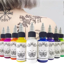 9 цветов, татуировки и боди-арт, Перманентный макияж, пигментные чернила для татуировки, набор, Pigmentos, микроблейдинг, краски для татуировок, 30 мл