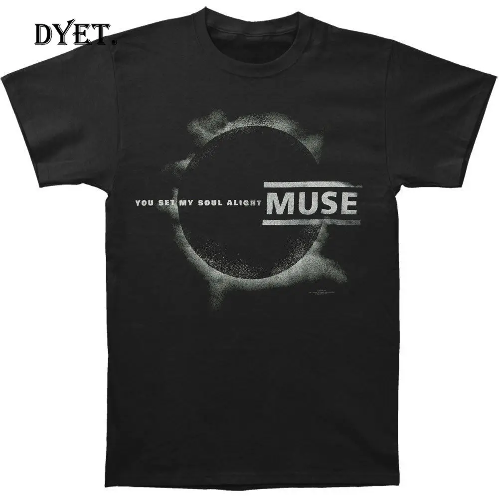 Muse Мужская футболка Eclipse X Big черная RockabiliaNew весна лето уличная одежда хип хоп