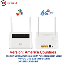 Us wi fi roteador 4g wifi roteador cpe antenas duplas desbloqueado 4g modem roteador wi-fi sem fio sim slot para cartão wan lan rj45 porta