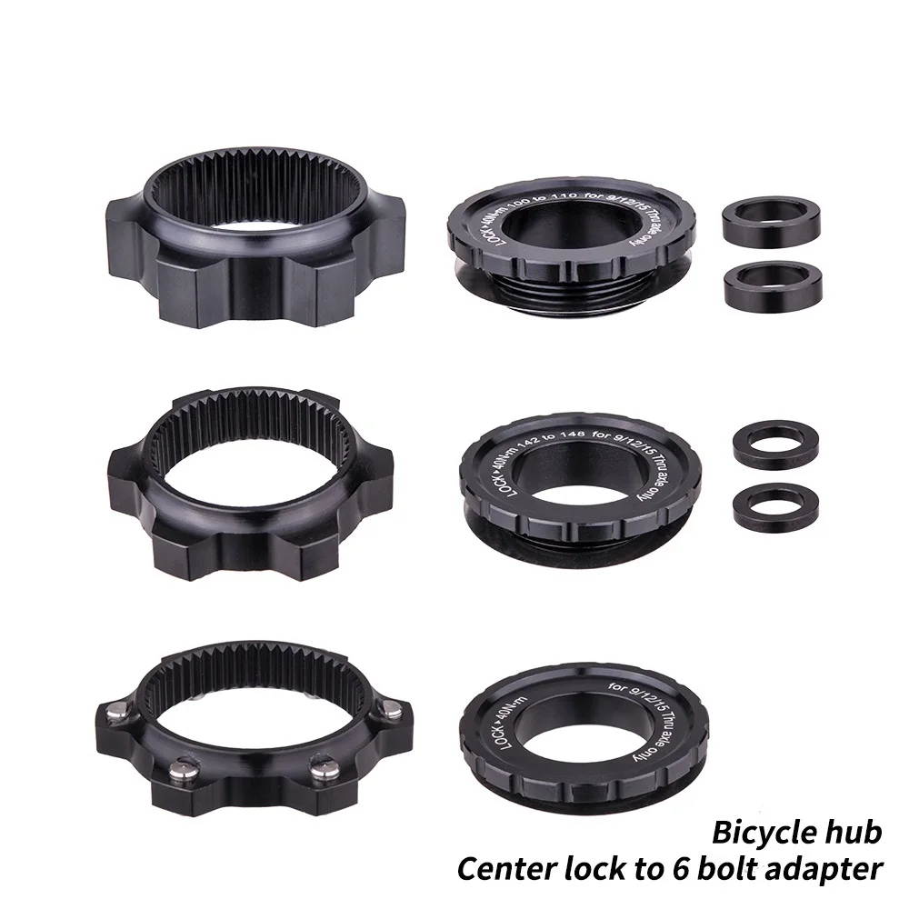 Preise MTB Fahrrad Disc Bremse Hub Adapter Center Lock zu 6 Bolzen Boost Hub Spacer 15x 100 zu 15x110 vorne Hinten Washer 12x148 Steckachse