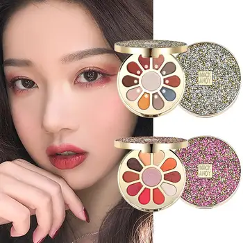 

Portable 10 Colors Long-Lasting Eye Shadow Makeup Powder Plate China Eyeshadow Palette 10g(10 Colors/Box) eye shadow