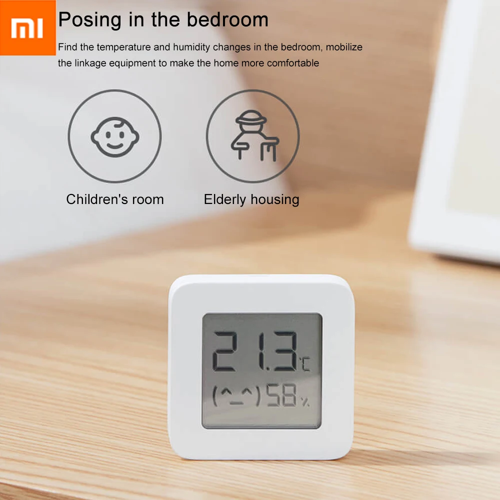 Xiaomi Mijia Thermometer 2 Bluetooth-compatible Smart Remote Control Temperature Humidity Sensor with LCD Screen 5/4/3/2 Pcs smart temperature sensor,smart thermometer,temperature humidity meter
