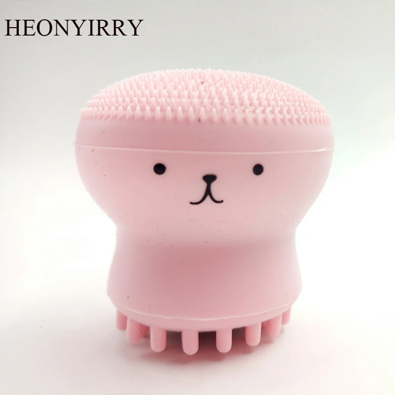 Щетка для мытья с Медузой отшелушивающий очиститель лица массажная Мягкая