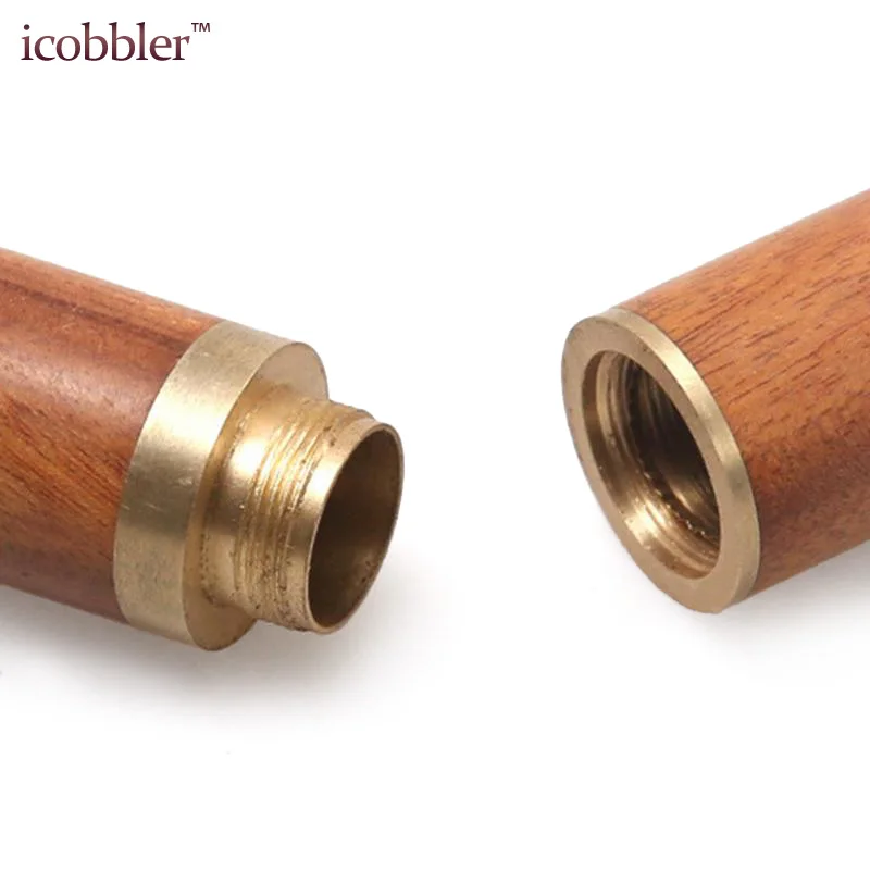 High Quality Needle Storage Sewing Knitting Container Box Barrel Leather Craft Tool Needles Bottle Needlework Sandalwood Brown