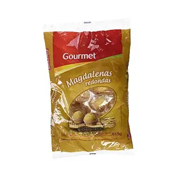 

Gourmet - Magdalenas Redondas Envasadas Individualmente - 615 g