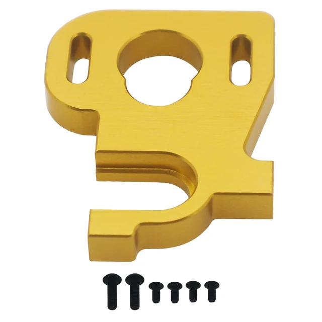 AllinRC Aluminum Motor Mount Plate Adapter For 1/10 RC Cars - Compatible With Arrma 4x4 3S/4S BLX Models, Red - View #10