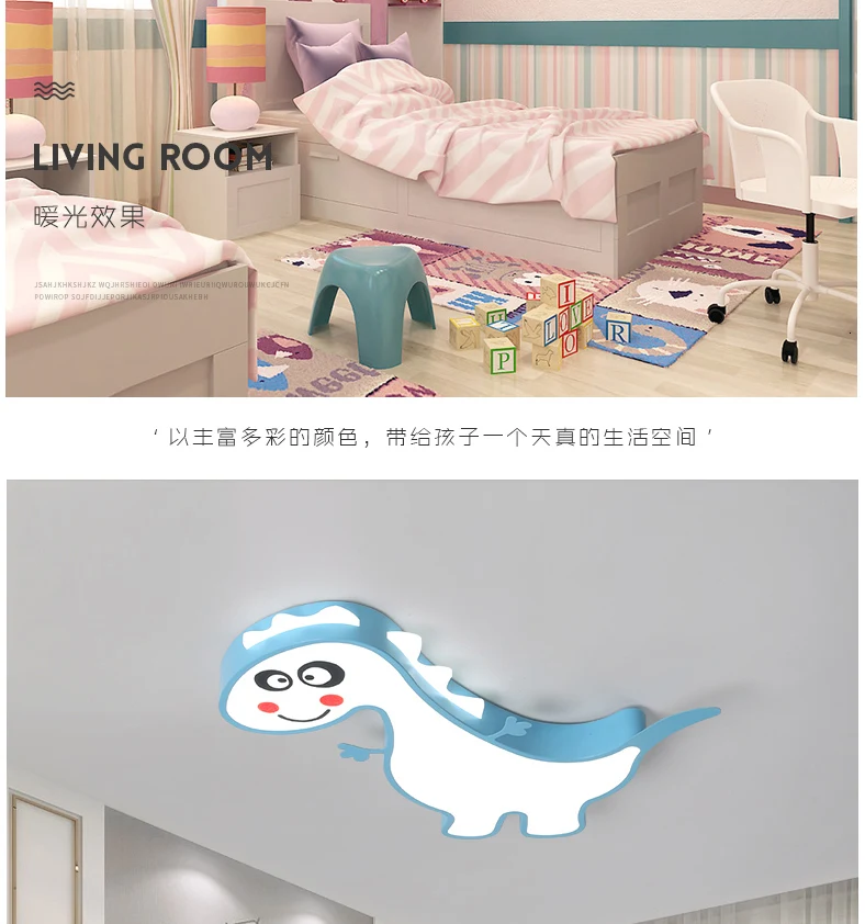Modern led chandeliers light children room lights for kids baby home room pink blue green AC85-265V bedroom chandelier lamp
