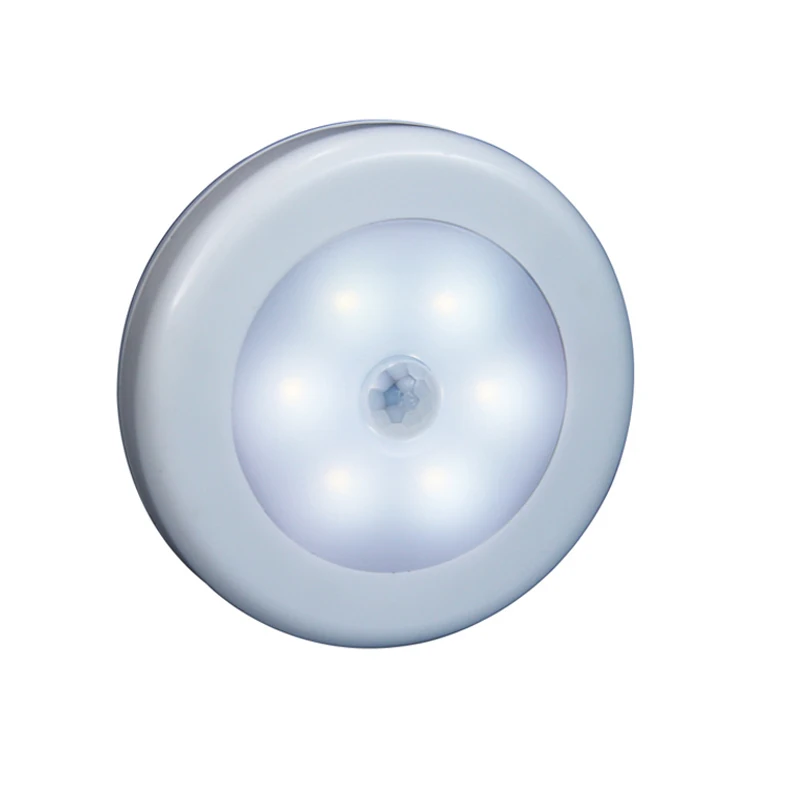 Infrared PIR Motion Sensor Night Light 6 LEDs Wireless Wall Lamp Light Auto On/Off Detector Light Closet Stairs Battery Power