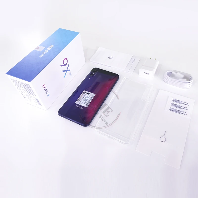 Top Honor 9X Pro Global ROM Support Google Smartphone 8GB 256GB 6.59 inch Full Screen 8MP 3 Cameras GPU Kirin 810 Octa Core Phone 3