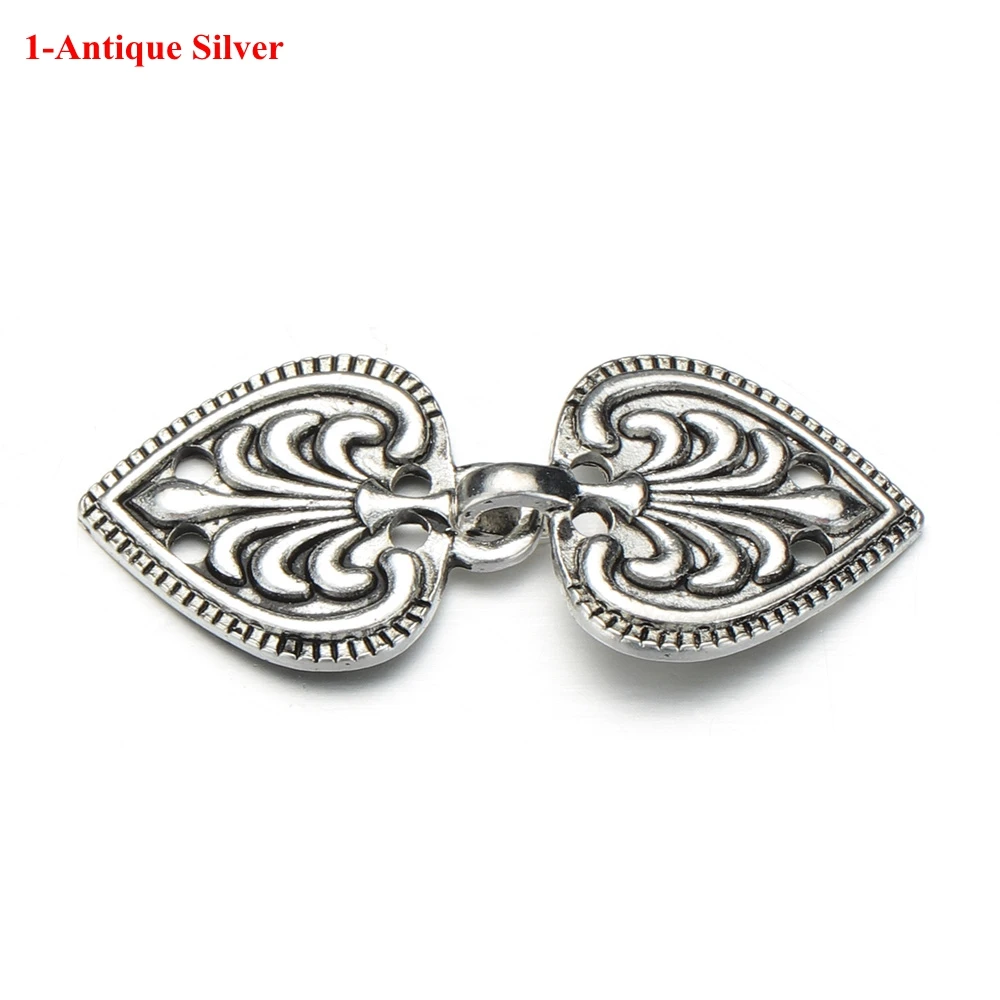 1-Antique Silver 1 шт. кардиган ретро свитер броши шаль-блузка воротник зажимы Винтаж Шарф застежка булавки для женщин трендовая зимняя одежда аксессуары - Окраска металла: 1-Antique Silver