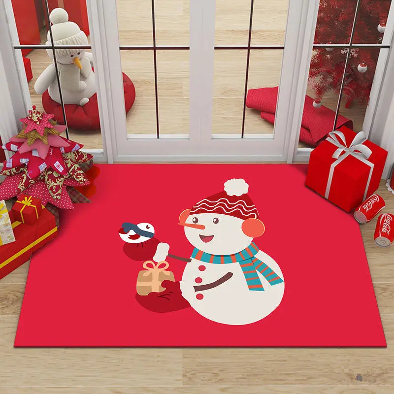 Alfombras estampadas en 3D de Santa Claus para sala de estar, felpudo grande  antideslizante para el suelo del dormitorio, decoración del hogar de Feliz  Navidad - AliExpress