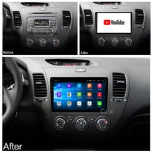 CAIXI – autoradio Android 9.0, 2 go RAM, 32 go ROM, navigation gps, lecteur multimédia, dvd, pour voiture Kia CERATO K3 FORTE (2013, 2014, 2015, 2016)