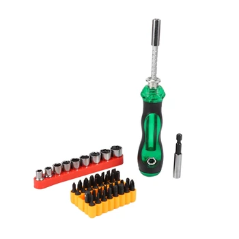 

LIXF 44 in 1 Screwdriver Set Precision Mini Magnetic Screwdriver Bit Set Sleeve Maintenance Repair Tool Set