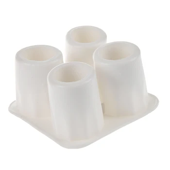 

4-Cup Shape Silicone Fresher Shooter Ice Shot Glass Freeze Forming tray Glass Maker Mold Mould Party Supplies Cool Ran Color