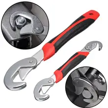 2Pcs Multi-funktion Universelle Schnelle Snap'N Grip Einstellbar Wrench Spanner Ratsche Buchse Spanner Schlüssel Magie Multi Hand Werkzeuge