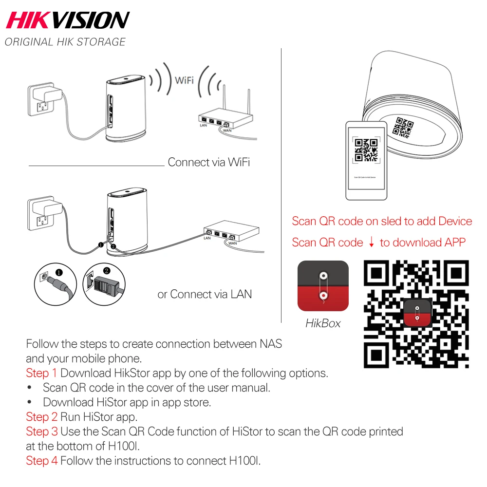 Hikvision NAS частный сервер для обмена облаками дома/офиса Wi Fi Сетевая поддержка