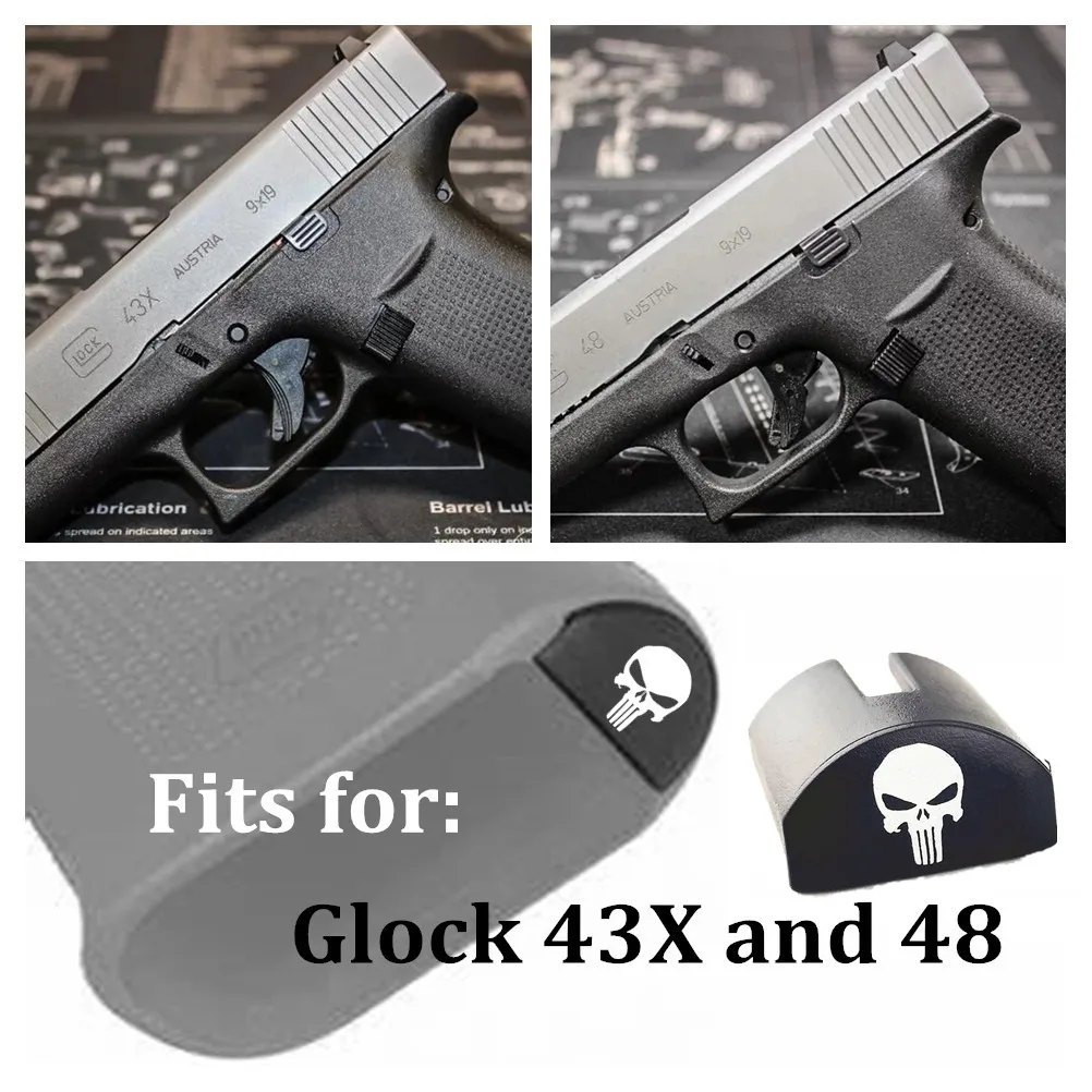 Вставная заглушка для рукоятки пистолета Glock 43X 48 фиксатор с отверстием