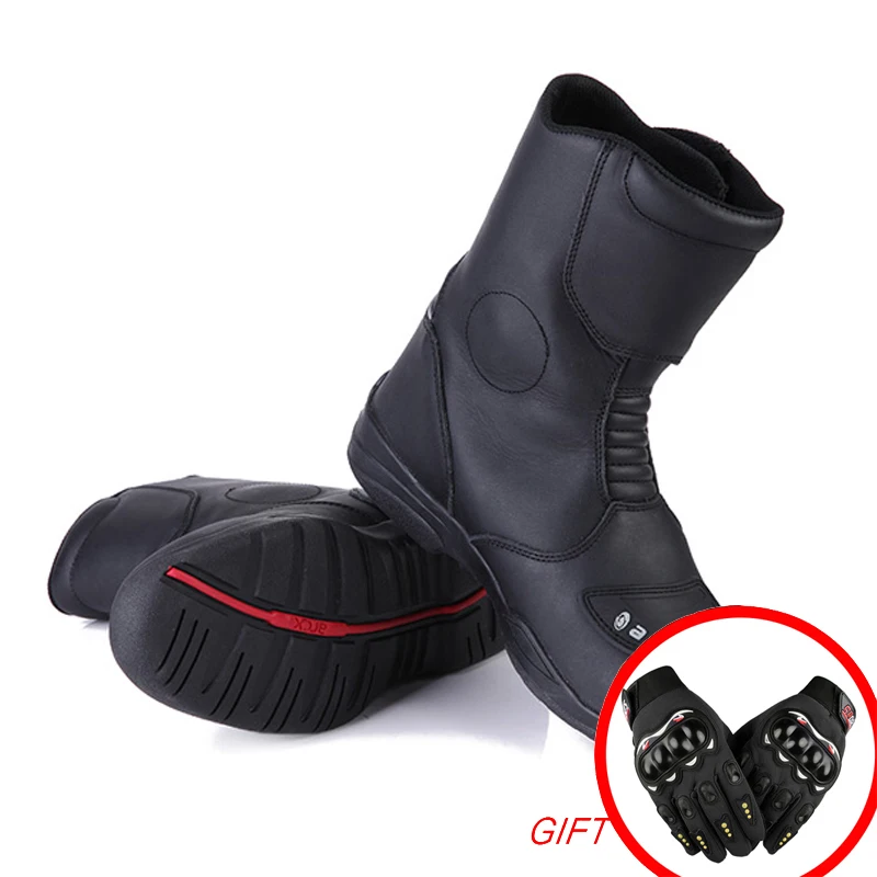 Botas De Moto Deportivas RAXID Activa, Negras/rojas/fluorescentes, CE Nivel 2, Tallas 40-48 EU