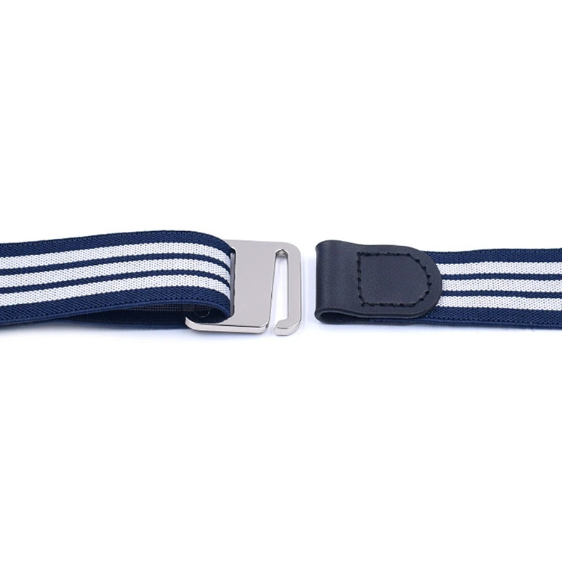 Multipurpose Adjustable Stretch Waist Belt For Pants Jeans Dresses Practical Unisex Fashion Flat Buckled Non-slip Shirts Strap