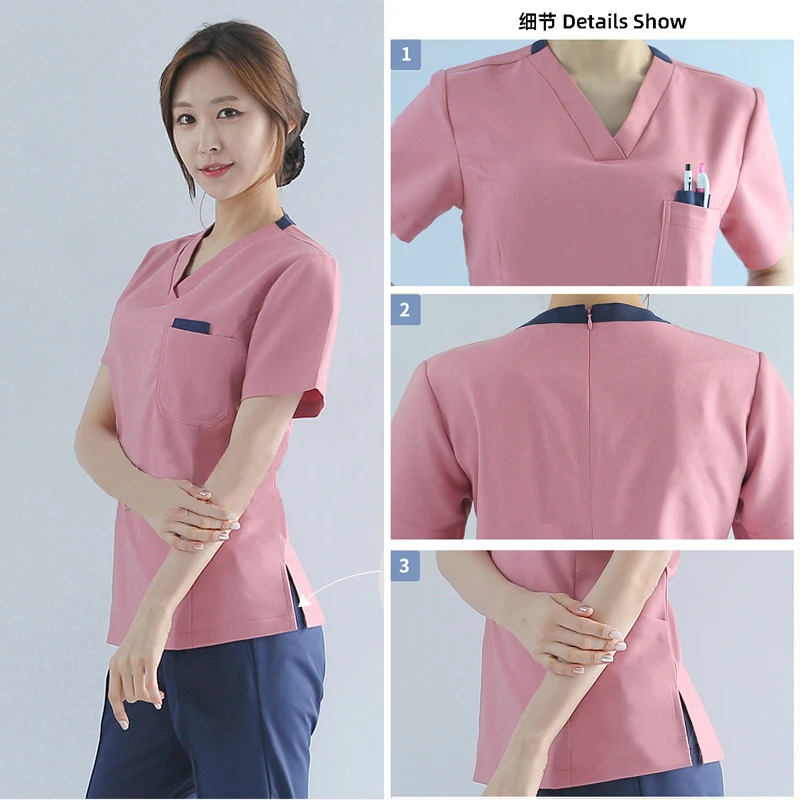 Nurse uniform two-piece set 2019 new maternity center work uniform split suit can be customized long-sleeved nurse uniform