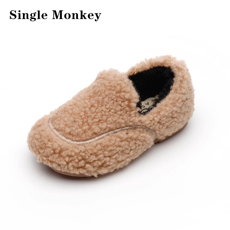 

Winter Children flats shoe Shoe botas warm Ankle snow Boots Girls boy sude Non-slip Kids Bowknot soft toddler baby Boots shoes