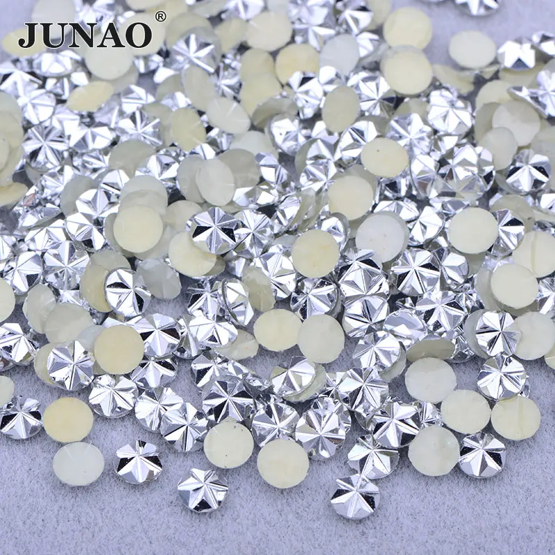 Vibrant Blossom Resin Nail Rhinestones - 500pcs 5mm Jelly AB Crystal Flatback Embellishments