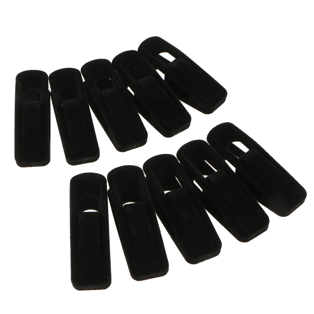 10pieces Velvet Anti-slip Flocked Clothes Clips/Clothespins/Clothing Clamps Pants Hangers