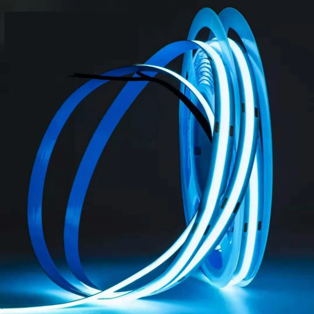 

5m COB LED Strip 12V 24V Waterproof 4000K 320LED 384LED 528LED 480LED FOB LED Lights For Wall Bedroom Living Room Decoration