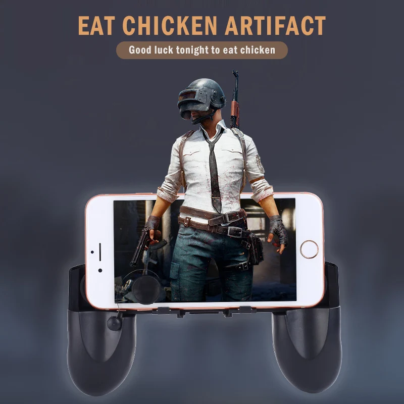 W12 PUGB мобильный игровой контроллер для iPhone xiaomi samsung свободный пожарный Джойстик Геймпад металлический L1 R1 Кнопка игровой коврик ручка