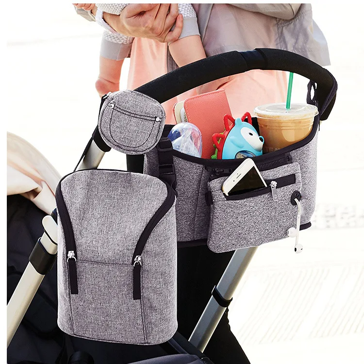 

Hot Sales Outdoor Portable Baby Stroller Feeding Bottle Insulated Pannier Bag Baby Feeding Bottle Freshness Ice Pack