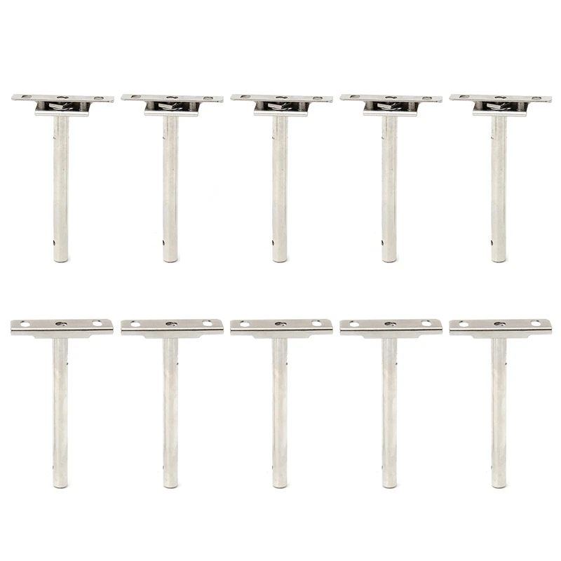 

New 10 Pcs Heavy Duty Tool Floating Wall Mount Shelf Support Metal Bracket 5 Inch for 20-30Mm Shelf Thickness for Bookcases