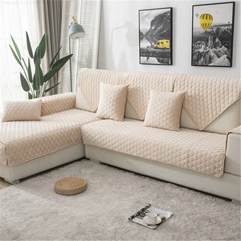 

Modern Short Plush Thicken Sofa Covers for Living Room Decor Non-slip Couch Slipcover Crystal Velvet Armchair Sofas Cover Towel