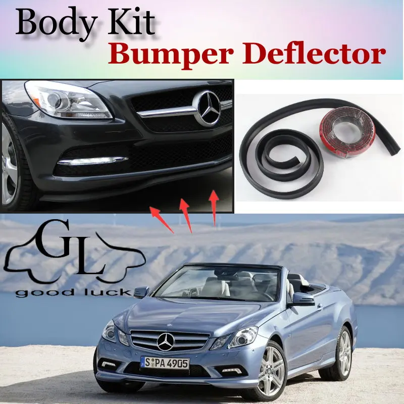 Бампер для губ Mercedes Benz CLK C208 A208 C209 A209 C207 A207 1996 ~ 2015/спойлер тюнинга автомобиля/обвес
