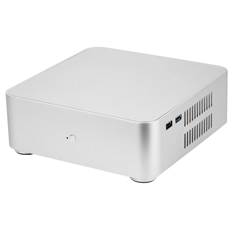 

L65 Computer Cases Aluminum Chassis Desktop Mainframe with Usb 3.0 Port for Game Chassis Diy Mini Pc Itx Case Silver