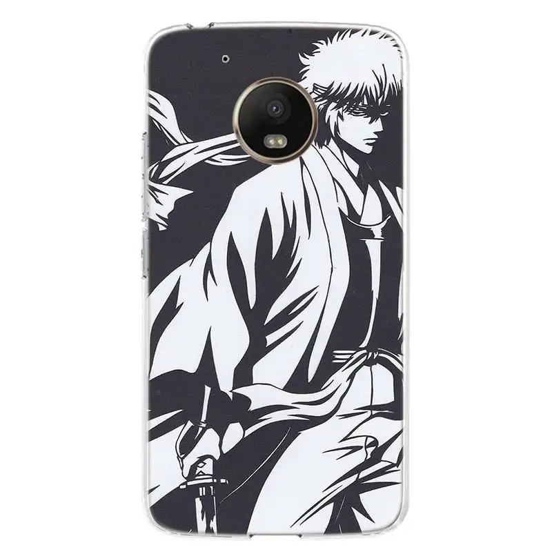 TW047-3 Чехол для телефона Gintama с японским аниме для Motorola Moto G7 G6 G5S G5 E4 Plus G4 E5 Play power EU Подарочный чехол с рисунком - Цвет: TW047-3