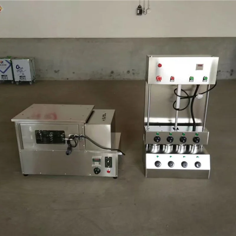 Automatic And Efficient Production Of Commercial Pizza Cone Machine And Oven Machine