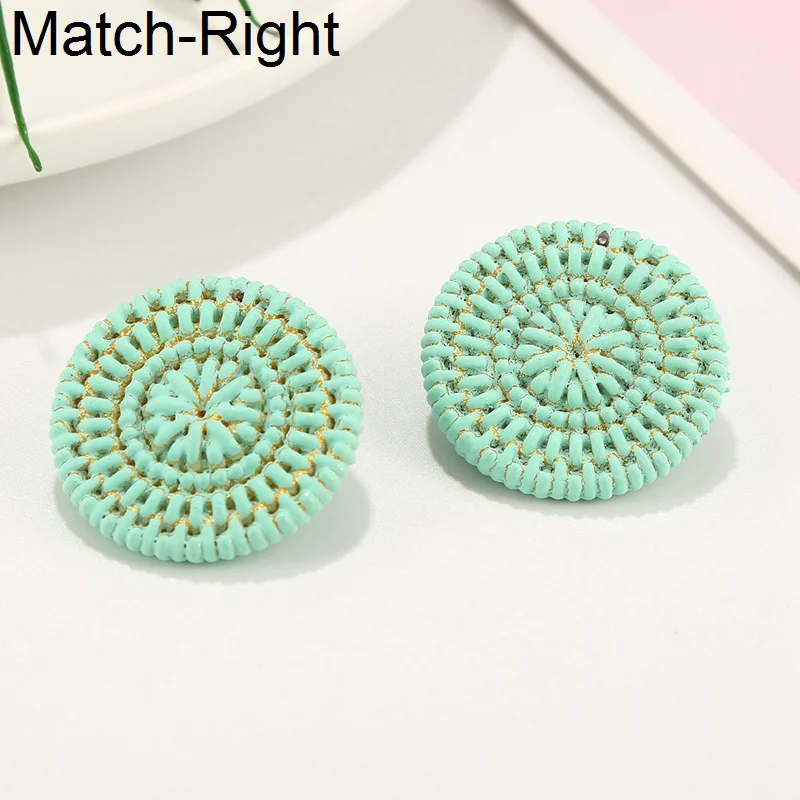 Женские массивные серьги Match-Right круглые серьги-гвоздики в Корейском стиле