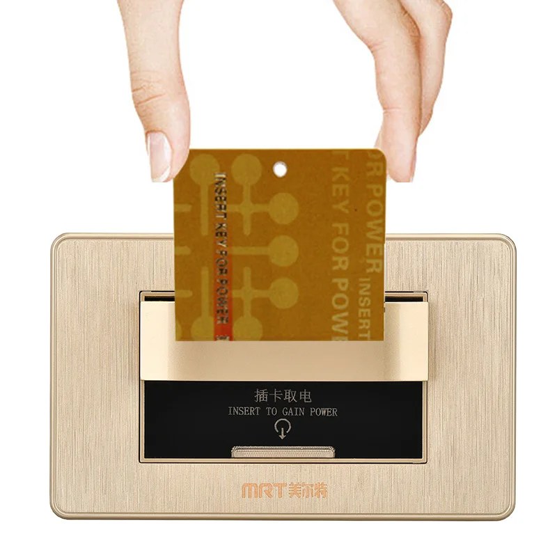 86 мм Rfid карта переключатель Панель Умный индукционный таймер задержка Энергосбережение отель использовать Великобритания