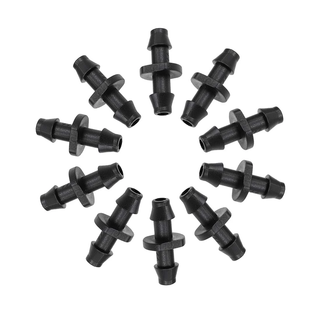 50 Pcs Water Connector Agricultural Irrigation Garden Lawn 1/4 ' Water Hose Connector Drip Irrigation System Connect 4/7mm Hose