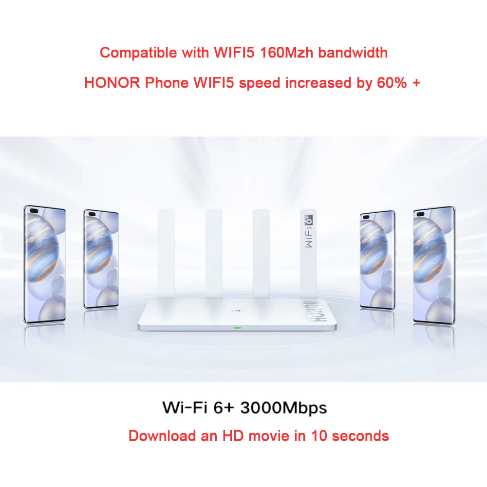HONOR router 3 AX3000 двухъядерный высокоскоростной маршрутизатор WiFi6 + Интеллектуальный