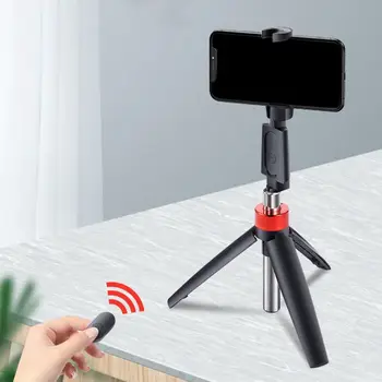 

Mini Portable Selfie Stick Adjustable Telescopic Tripod Foldable Phone Stand Holder with Bluetooth Remote Control Dropship
