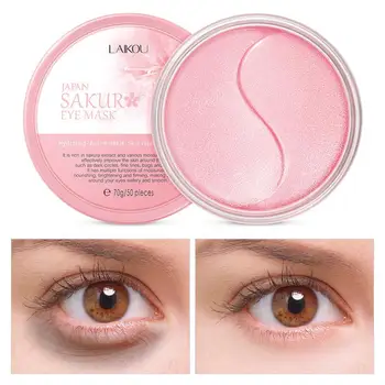 

50PCS LAIKOU Sakura Eye Mask 70g Deep Moisturizing Anti-Aging Wrinkle Remove Dark Circles Acne Eyes Patches For Eye Skin Care