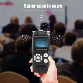 

8GB High Definition Portable Audio Recorders Digital Voice Recorder Noise Reduction Sound Player with 3.5mm stereo headphones